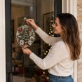 thumbnail image 3 of Christmas Round Diamond‑Painting Hanging Ornament Transparent Light‑Catching Window Decor DIY Holiday Craft Kit, Light‑Refracting Transparent Panel Christmas Wreath Craft Ornament, 3 of 5