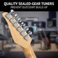 thumbnail image 5 of 39" Electric Guitar TL Series, Full-Size Paulownia  , 3-Ply Pickguard, C-Shape ,  Bridge, Quality Gear Tuners, 3-Way  & Volume/Tone Controls, 2 Picks Included, Black, 5 of 6