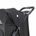 thumbnail image 3 of Small Dog Stroller Dog Strollers Folding Pet Stroller Outdoor Pet Strollers Pet Stroller Lightweight Foldable Ventilate Oxford Portable Small Dog Stroller For Dogs Cats Black, 3 of 8