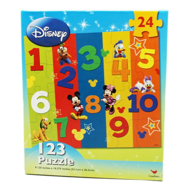 disneys mickey mouse and friends 1 10 colored numbers kids puzzle