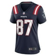 thumbnail image 2 of Women's Nike Matt Sokol Navy New England Patriots Game Jersey, 2 of 4