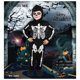 thumbnail image 1 of Vestido de esqueleto de arcoíris para niña, disfraz de calavera colorida para niño, disfraz de punk rock divertido para niño, ropa elegante para carnaval, 1 of 1