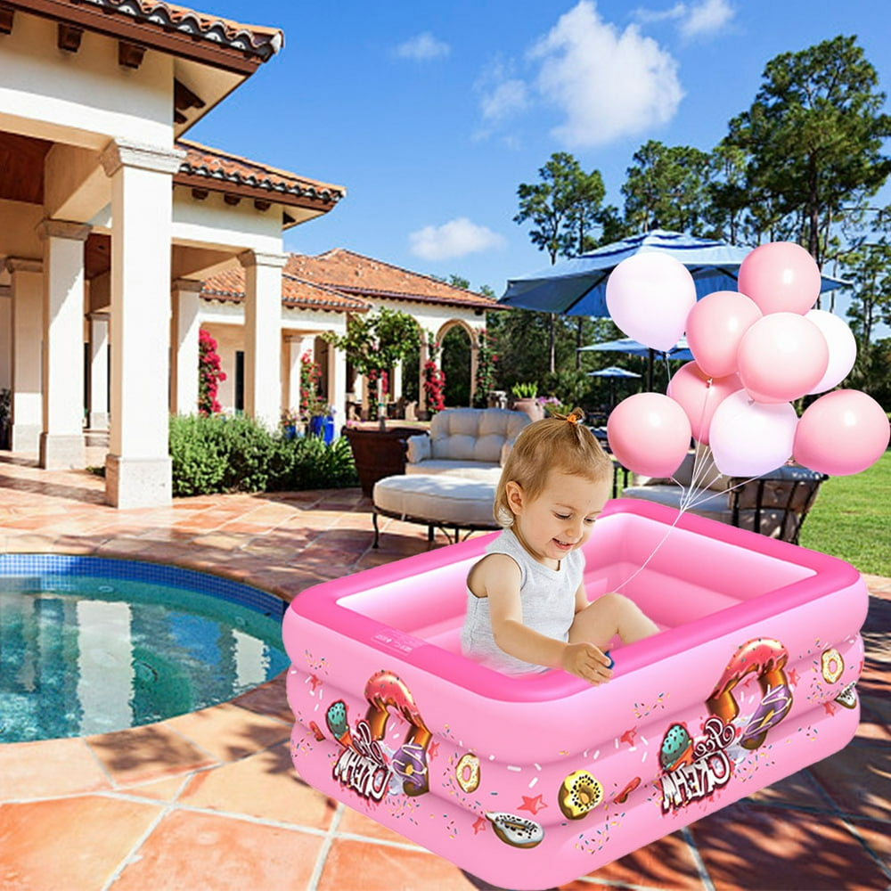 Kids Inflatable Swimming Pool, Blow Up Pool for Family Adult and