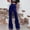 Navy, variant on Clearance Under 10$!Casual Sweatpants for Womens Plus Size Fsahion Outdoor Pants For Women Leg Wide Waist Pants Women Casual Solid Pleuche High Waist Wide Leg Pants Long Pants