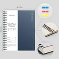 thumbnail image 2 of A4 Spiral Notebook College Ruled Lined Journal, 11.2" X 8.27", 300 Pages/150 Sheets, 100gsm Thick Paper, Waterproof Softcover, Twin-Wire Binding, for School Work Business Writing-Blue, 2 of 3