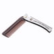 thumbnail image 1 of Peine plegable de acero inoxidable de bolsillo para el cuidado del bigote, peine para peinar el cabello, marrón,, 1 of 9
