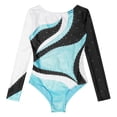 thumbnail image 3 of DPOIS Girls Long Sleeve Gymnastics Leotard Dance Biketards Unitard Bodysuit, 3 of 6