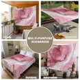 thumbnail image 6 of Pink Marble Tapestry for Bedroom Wall Hanging Tapestry, Summer Ocean Wave Red Ombre Ceiling Backdrop Tapestries Poster Blanket Wall Decor for Teens Room Living Room Dorm 39" x 59", 6 of 8