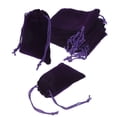 thumbnail image 1 of Uxcell 20 Pcs Bolsa de Terciopelo con Cierre de Cordón, 2.7 x 3.5 Pulgadas Bolsas de Regalo de Terciopelo para Favor de Boda, Empaque de Joyas, Organización y Almacenamiento, Morado, 1 of 7