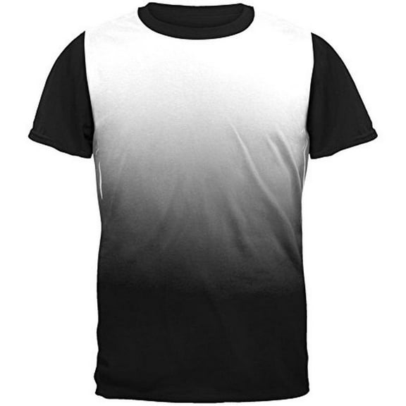 Fade to Black All Over Mens Black Back T Shirt Multi LG