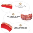 thumbnail image 4 of Soimiss Red Rhinestone Headband Wide Rim Hair Hoop Padded Headwear Light Weight Party Decoration, 4 of 5