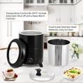 thumbnail image 6 of Commercial Soup Kettle Warmer with Removable Stainless Steel Insert,400W Electric Soup Pot,Adjustable Temperature up to 195°F,Countertop Food Warmer for Buffet & Catering,13.7 QT, 6 of 6