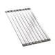 thumbnail image 4 of Escurridor de platos,Organizador de escurridor para fregadero de cocina,Escurridor de platos plegable de acero inoxidable,Escurridor de platos para 60cmx32.5cm, 4 of 8