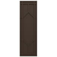 thumbnail image 5 of Ekena Millwork 12"W x 48"H True Fit PVC Shaker Fixed Mount Shutters, Raisin Brown (Per Pair - Hardware Not Included), 5 of 9