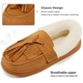 thumbnail image 3 of Ecetana Fuzzy Memory Foam Slippers for Women Comfortable Warm House shoes, 3 of 6