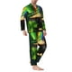 thumbnail image 2 of Fotbe St. Patrick's Day4 Pijama de Hombre con Estampado de Manga Larga, Conjunto de 2 Piezas, Ropa de Dormir Suave y Cómoda con Bolsillos-XX-Large, 2 of 7