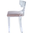 thumbnail image 3 of ACME Chaise d'Appoint en Velours Bradley en Rose Clair, 3 of 4