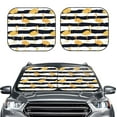 thumbnail image 2 of Haiem Gold Flamingo Car Windshield Sun Shade (2 Pieces) Foldable Windshield Sun Shade Car Accessories for Truck SUV Pickup-Medium, 2 of 7