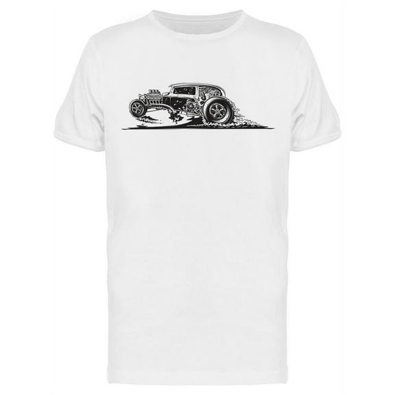 Hot Rod Sketch T-Shirt Men -Image by Shutterstock, Male 3X-Large