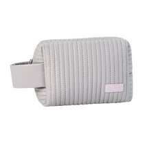 Stylish Mini Cosmetic Bag For Women Elegant Quilted Beauty Pouch With Secure Zipper Closure