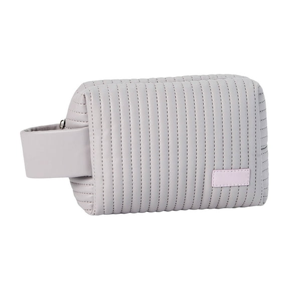Stylish Mini Cosmetic Bag For Women Elegant Quilted Beauty Pouch With Secure Zipper Closure