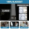 thumbnail image 5 of H.VERSAILTEX 100% Blackout Curtains Camellia Floral Printed Drapes Leah Floral Thermal Bedroom Curtains for Living room with Black Liner 2 Panels,52" x 96",Navy, 5 of 6