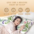 thumbnail image 6 of Vsdgher Wisteria Flower Body Pillow Cover, Pillowcases with Hidden Zipper Breathable Long Pillow Case (Pillows are not included,20x54 inch), 6 of 7