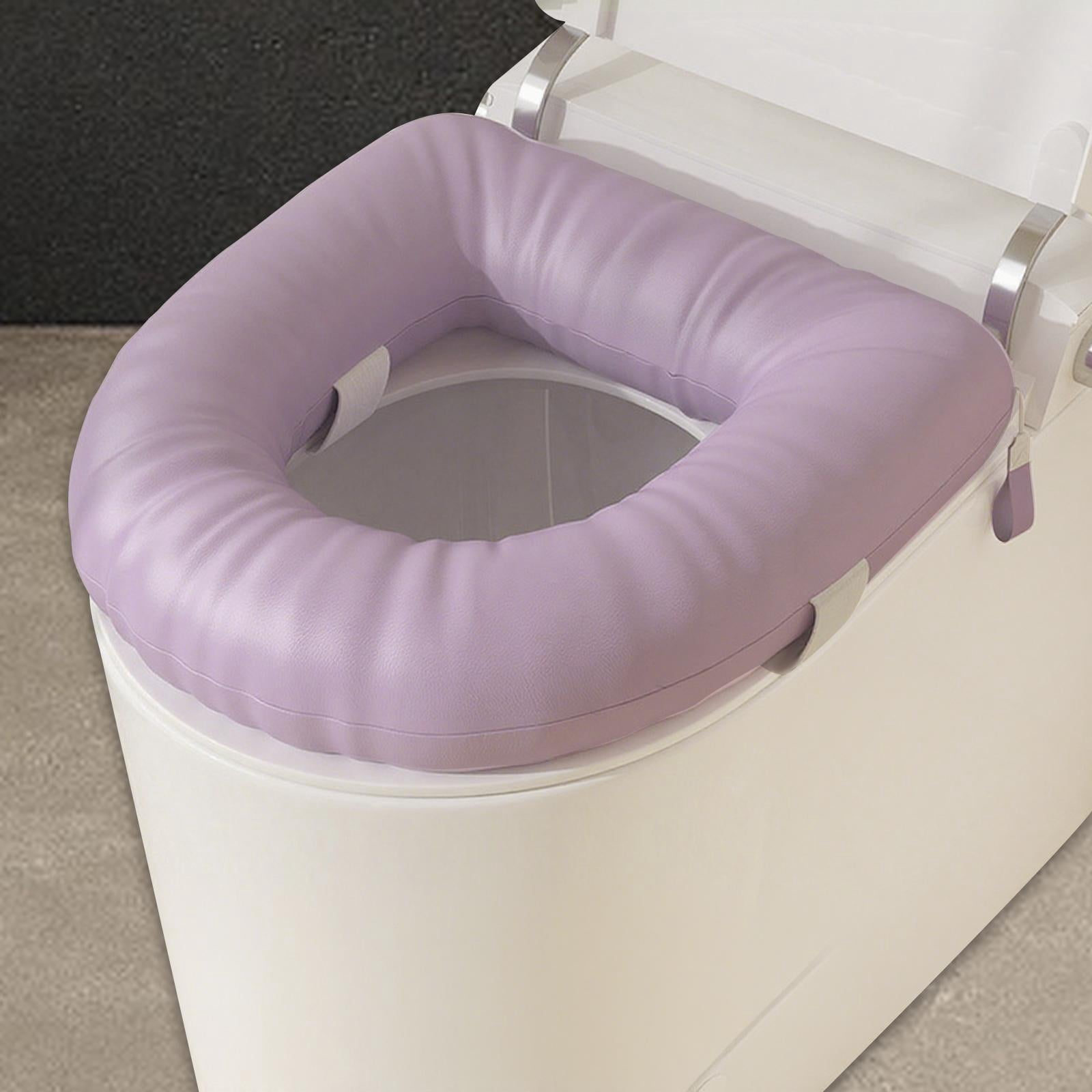 Raised Toilet Seat Soft Cushion Universal Pad Waterproof Easy Clean EVA for Elderly Bathroom Home Use