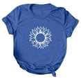 thumbnail image 2 of Pompotops Mode T-shirt Décontracté à Manches Courtes et Col Rond pour Femmes, 2 of 3