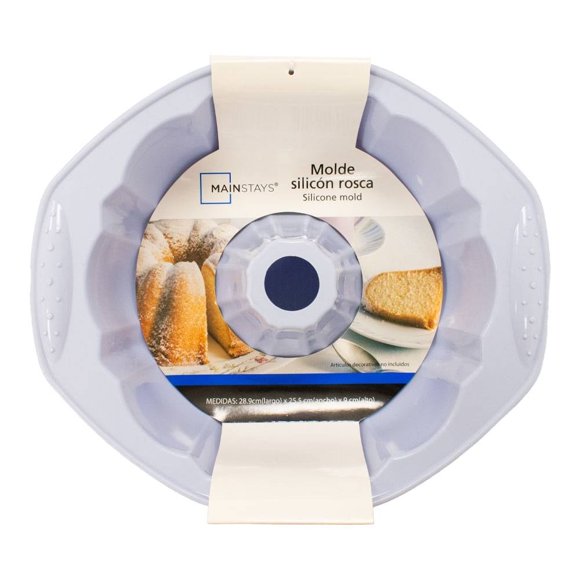 Molde de Silicón Rosca Mainstays Diseño Liso Blanco