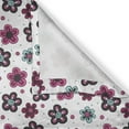 thumbnail image 5 of Ambesonne Floral Grommet Curtain, Florets Buds Girls, 50" x 84", Magenta Grey Pale Blue, 5 of 6