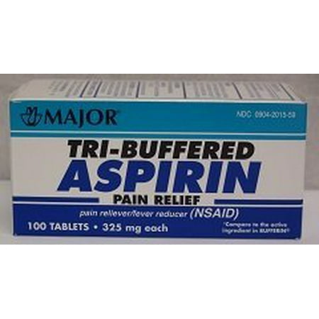 Tri-Buffered Aspirin Tablets Generic for Bufferin 325 mg 100