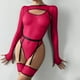 thumbnail image 3 of Gibobby Lenceria mujer sexy Conjunto de Lencería Sexy de Colegiala, Pijamas Caseros Sexy para Mujer, Ropa de Encaje Regalo de Aniversario(Vino, CH), 3 of 5