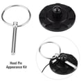 thumbnail image 5 of Estink Cerradura de capó 2 piezas Universal CNC Aluminio Coche Vehículo Racing Capó Capó Bloqueo Pestillos Bloqueo Apariencia Kit Accesorio modificado para automóvil Kit de bloqueo de capó (Negro), 5 of 5