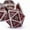 Silver Red, variant on Cusdie Metal DND Dice Set, 7 die Metal Polyhedral D&D Dice Set Serrated Edge Dice for DND Dungeons and Dragons TTRPG Role Playing Games