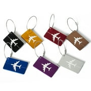 ziyahihome New Aluminium Luggage Tags Suitcase Label Name Address ID Bag Baggage Tag Travel