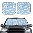 thumbnail image 2 of Yiaed Daisies Flowers Print Car Front Windshield Sun Shade,Foldable Anti-UV Car Sunshade for Front Window for Most Vehicles-Medium, 2 of 5