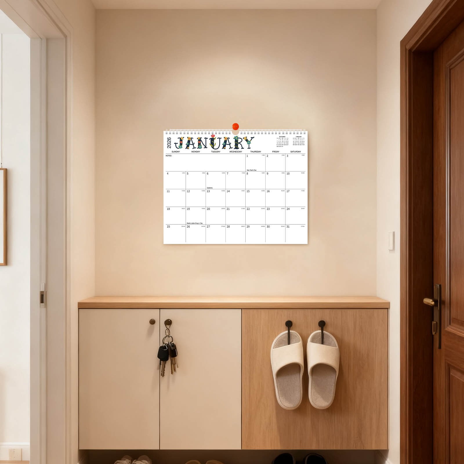 2026-2027 18-Month Extended Planning Calendar with Watercolor Art and ...