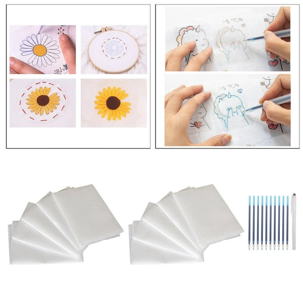 10 pieces  water-soluble embroidery stabilizer tracing paper 