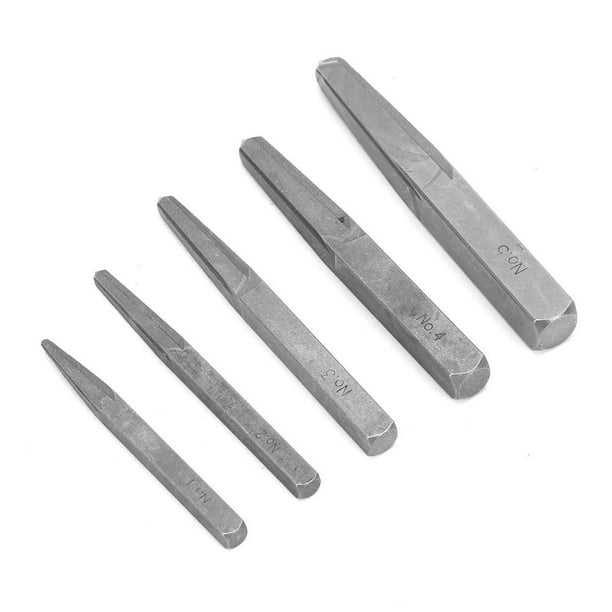 5pcs High Speed Steel Removal Tools Portable Durable Broken Screw Extractor  Set New