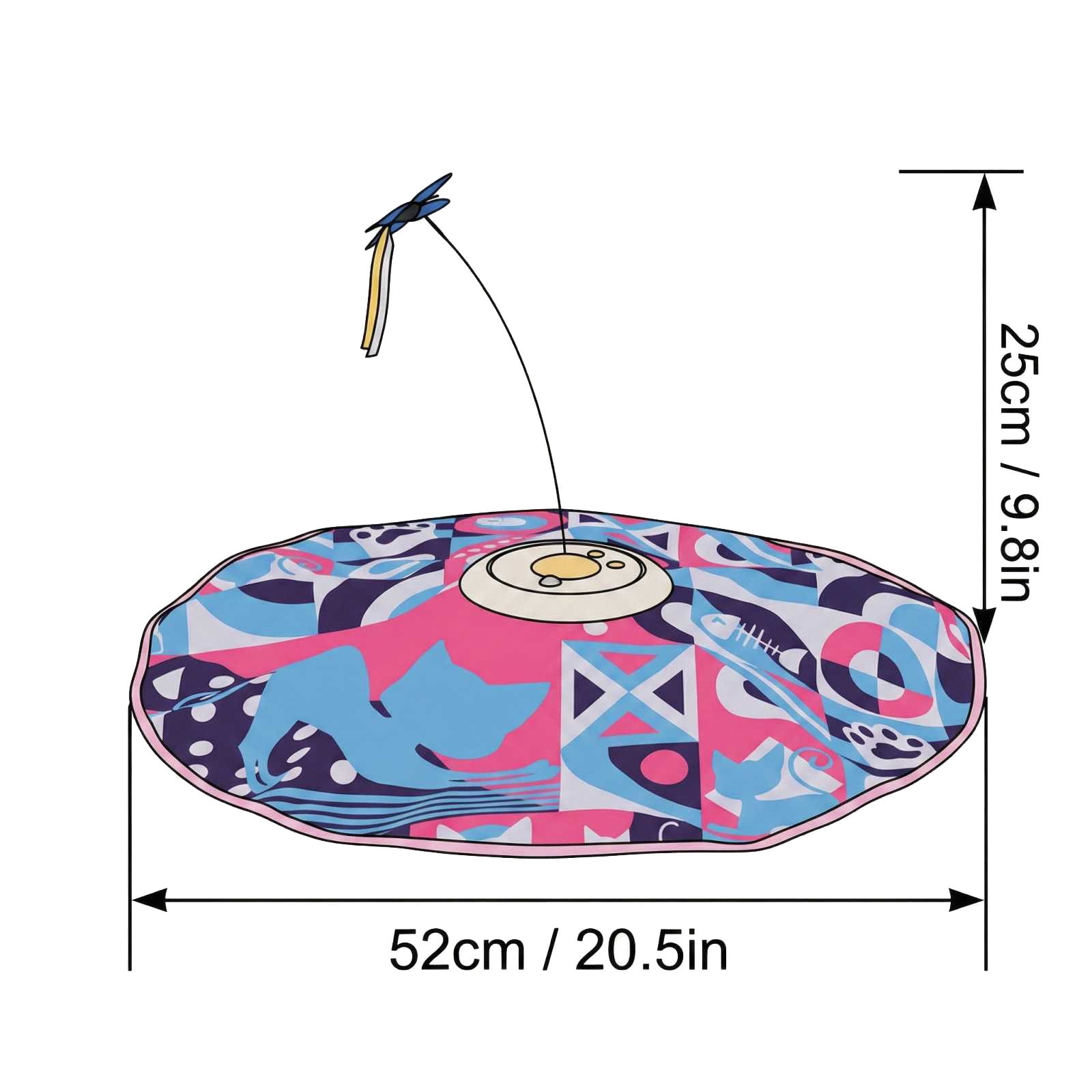 Smart Hunting Cat Toy, Automatic Electric Turntable, Interactive Hidden Cover Teasing Toy, Self-Rotating Motion Play, Electronic Indoor Exercise Tool