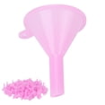 thumbnail image 1 of 100Pcs Mini Separatory Funnel Plastic for Toners and Cosmetics, Transfers Liquids Small Particles and Seeds, Use with Roll On Bottles, Spray Bottles Tubes or Vials, 1 of 8