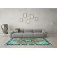 thumbnail image 3 of Ahgly Company Indoor Rectangle Persian Light Blue Traditional Area Rugs, 7' x 9', 3 of 4