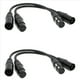 thumbnail image 1 of 2X Cable de Audio XLR Macho de 3 A XLR Hembra de 5 Y XLR Hembra de 3 A XLR Macho de 5 , para Micrófono DMX Luz de Escenario, 1 of 5