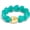 Lake Blue, variant on Colorful Heart Bracelet for Women Rainbow Resin Acrylic Stretch Bracelet Boho Statement Chunky Bracelets Summer Beach Jewelry