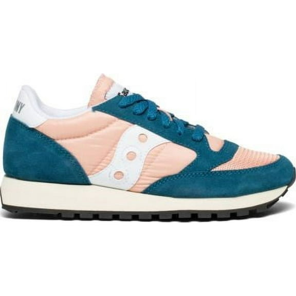 Saucony Jazz Original Vintage Womens Blue Mesh Athletic Running Shoes