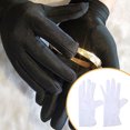 thumbnail image 4 of Jumpingount Guantes de etiqueta Diseño de rayas estéreo Modernos Cómodos Manoplas fáciles de usar Combinación perfecta para desfiles militares guantes y mitones Blanco, 4 of 6