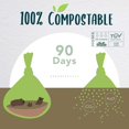 thumbnail image 2 of Bolsa para excrementos de perro, verde luna, compostable, 120 unidades, 9 x 13 pulgadas, 2 of 7