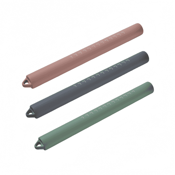3 Piece Integrated Silicone Rolling Pin Set With Scale, Multi-Color Baking Tool