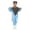 Blue, variant on Girls Jumpsuits Waterproof Fishing Wading Long Sleeve Coverall Outdoor Beach One-Piece Rain Suit Casual Kids Jumpsuit Size 2-3Y